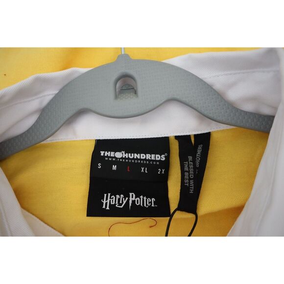 The Hundreds x Harry Potter Men's Sz L Striped Hogwarts House Rugby L/S Shirt - Picture 3 of 7